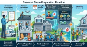 Seasonal Storm Preparation timeline