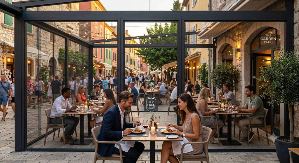 Flyscreens for Restaurants & Outdoor Dining Areas